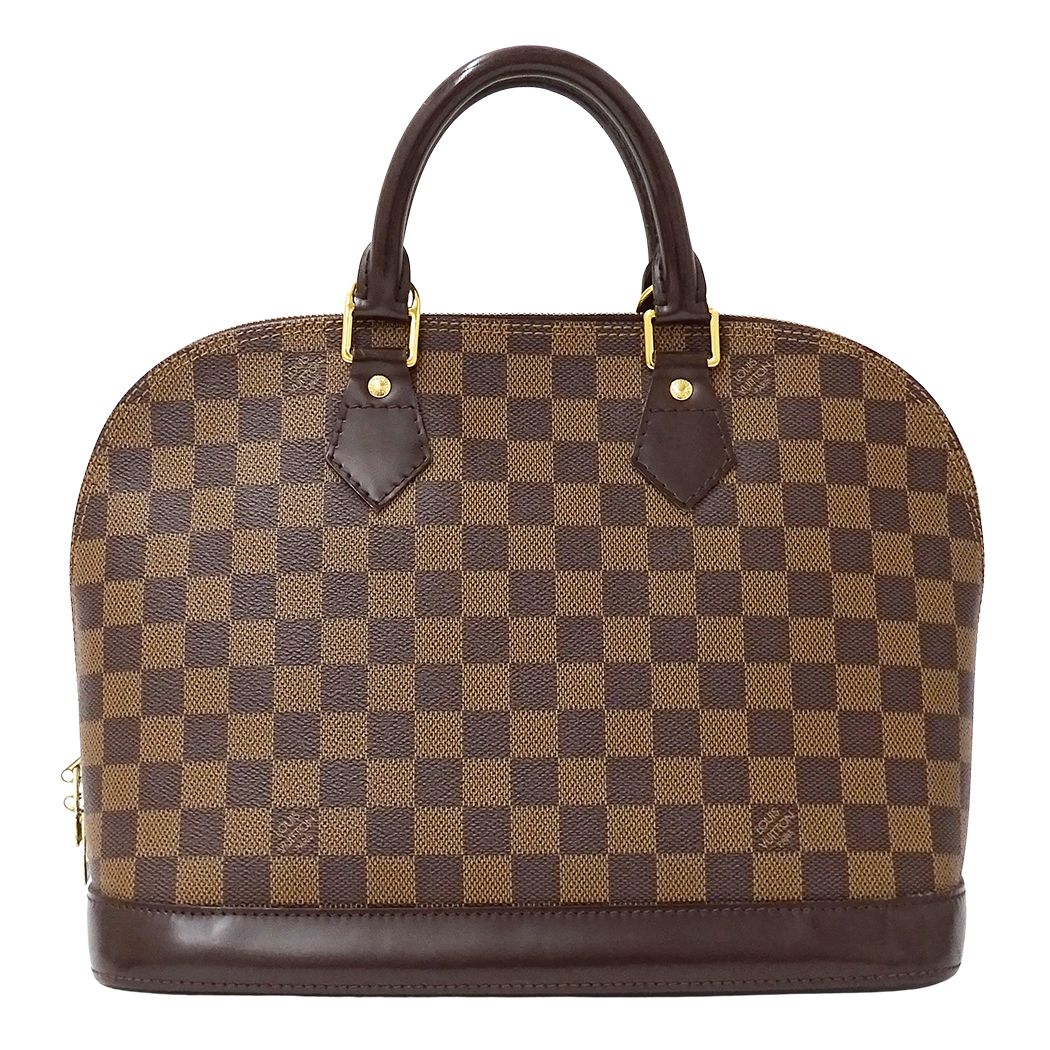 Louis Vuitton Bag Damier Handle Alma Brown