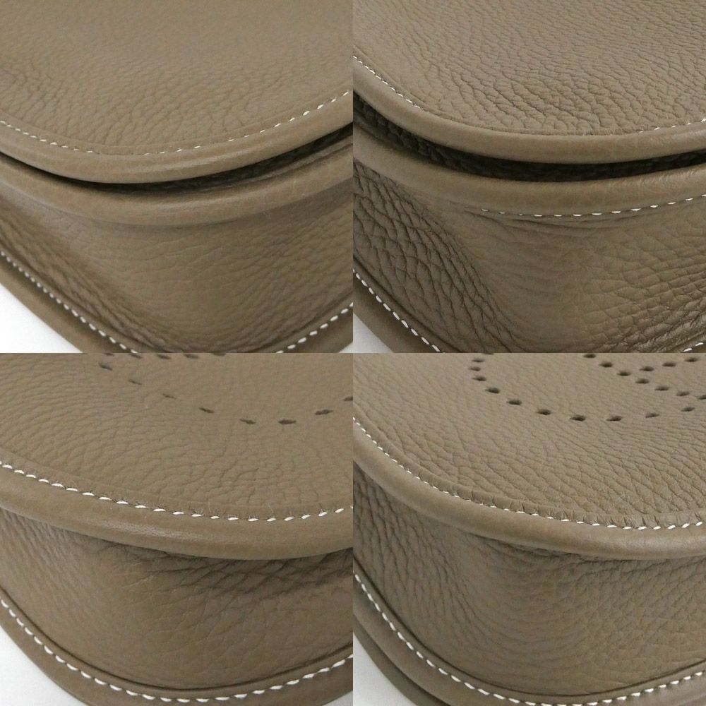 Hermes Evelyne 3 23 Etoupe Gold Taurillon Clemence Shoulder Bag — view 7