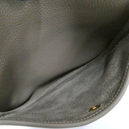 Hermes Evelyne 3 23 Etoupe Gold Taurillon Clemence Shoulder Bag — view 6