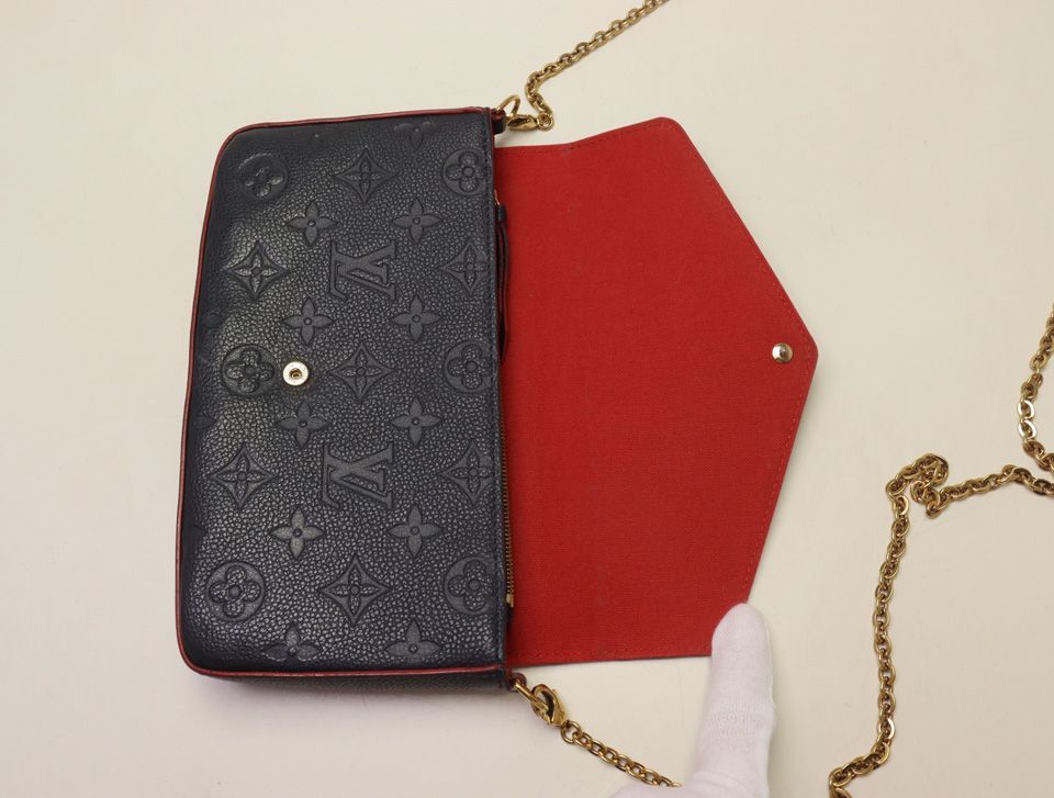 Louis Vuitton Monogram Empreinte Pochette Felicie Chain Wallet Shoulder Bag — view 4
