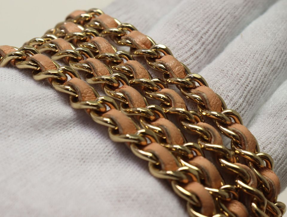 Chanel Choco Bar Lambskin Chain Shoulder Bag — view 6