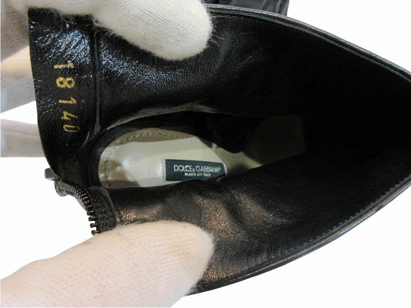 Dolce & Gabbana Booty Leather Black — view 8