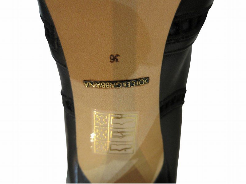 Dolce & Gabbana Booty Leather Black — view 7