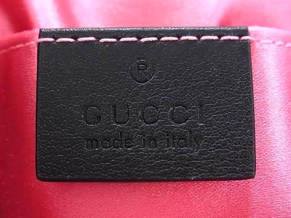 Gucci GG Marmont Velour Leather Waist Pouch Belt Bag Black — view 8