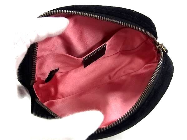 Gucci GG Marmont Velour Leather Waist Pouch Belt Bag Black — view 7