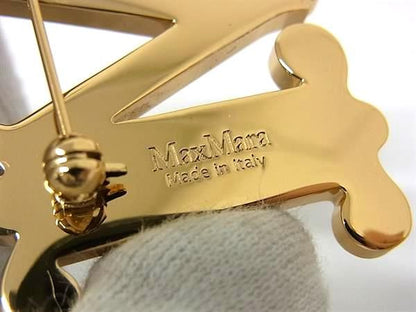 Max Mara New Pin Brooch Pin Badge Gold — view 4