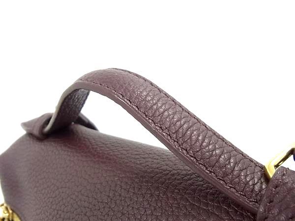 Loro Piana Leather Backpack Bordeaux — view 2