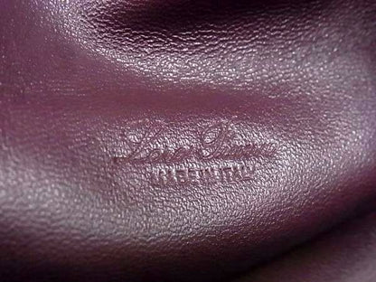 Loro Piana Leather Backpack Bordeaux — view 6