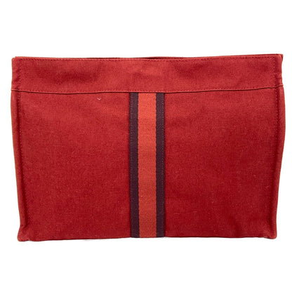 Hermes Pouch Fourre Tout Red Dark Brown — view 2