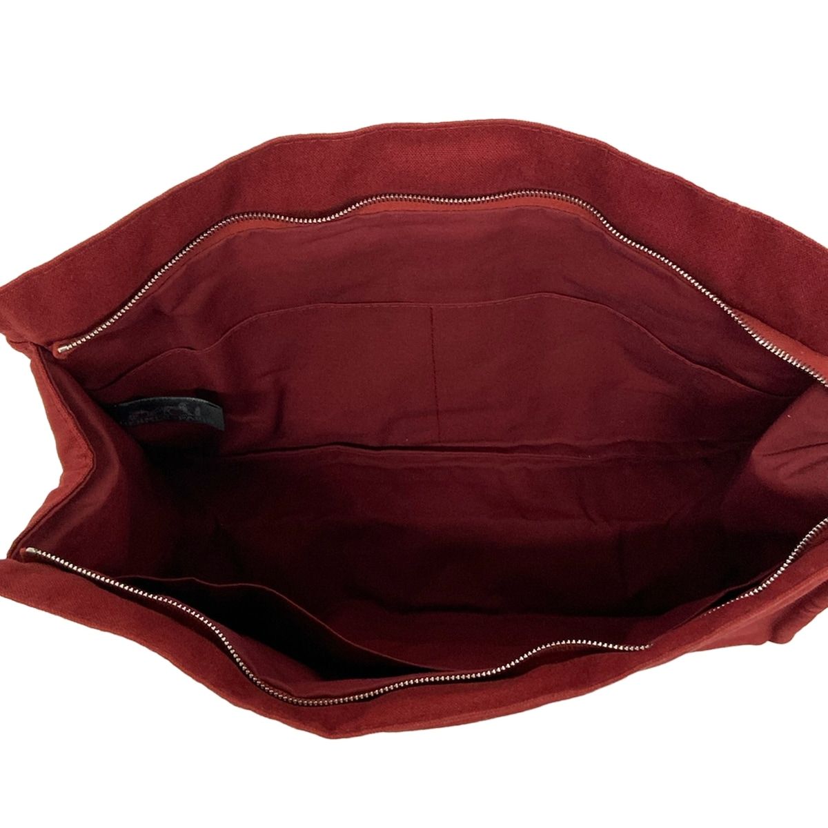 Hermes Pouch Fourre Tout Red Dark Brown — view 4