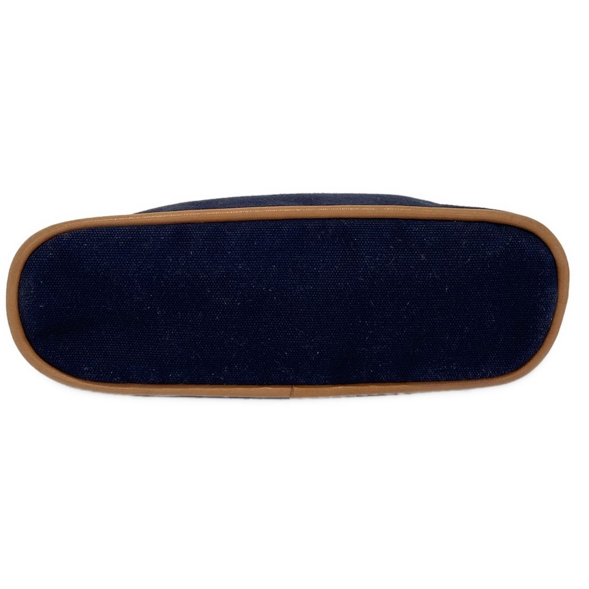 Hermes Pouch Bolide 20 Navy Light Brown Leather — view 3