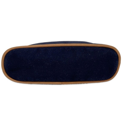 Hermes Pouch Bolide 20 Navy Light Brown Leather — view 3