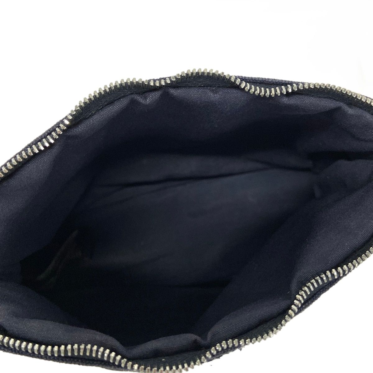 Hermes Pouch Bolide 20 Navy Light Brown Leather — view 4