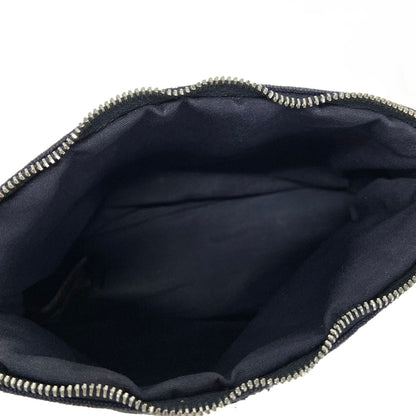 Hermes Pouch Bolide 20 Navy Light Brown Leather — view 4
