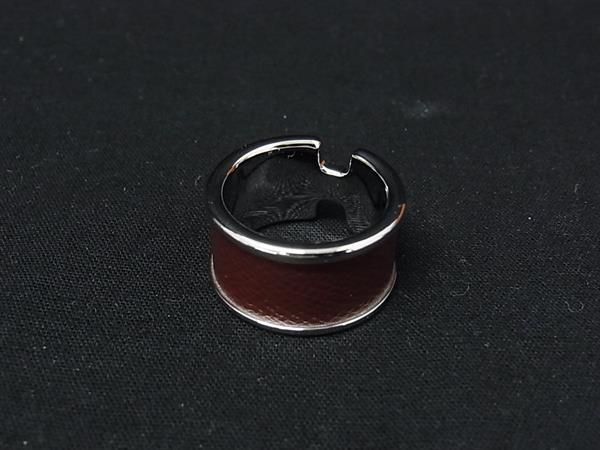 Hermes New Olympe GM Vomadam Ring Bordeaux Silver HD — view 2