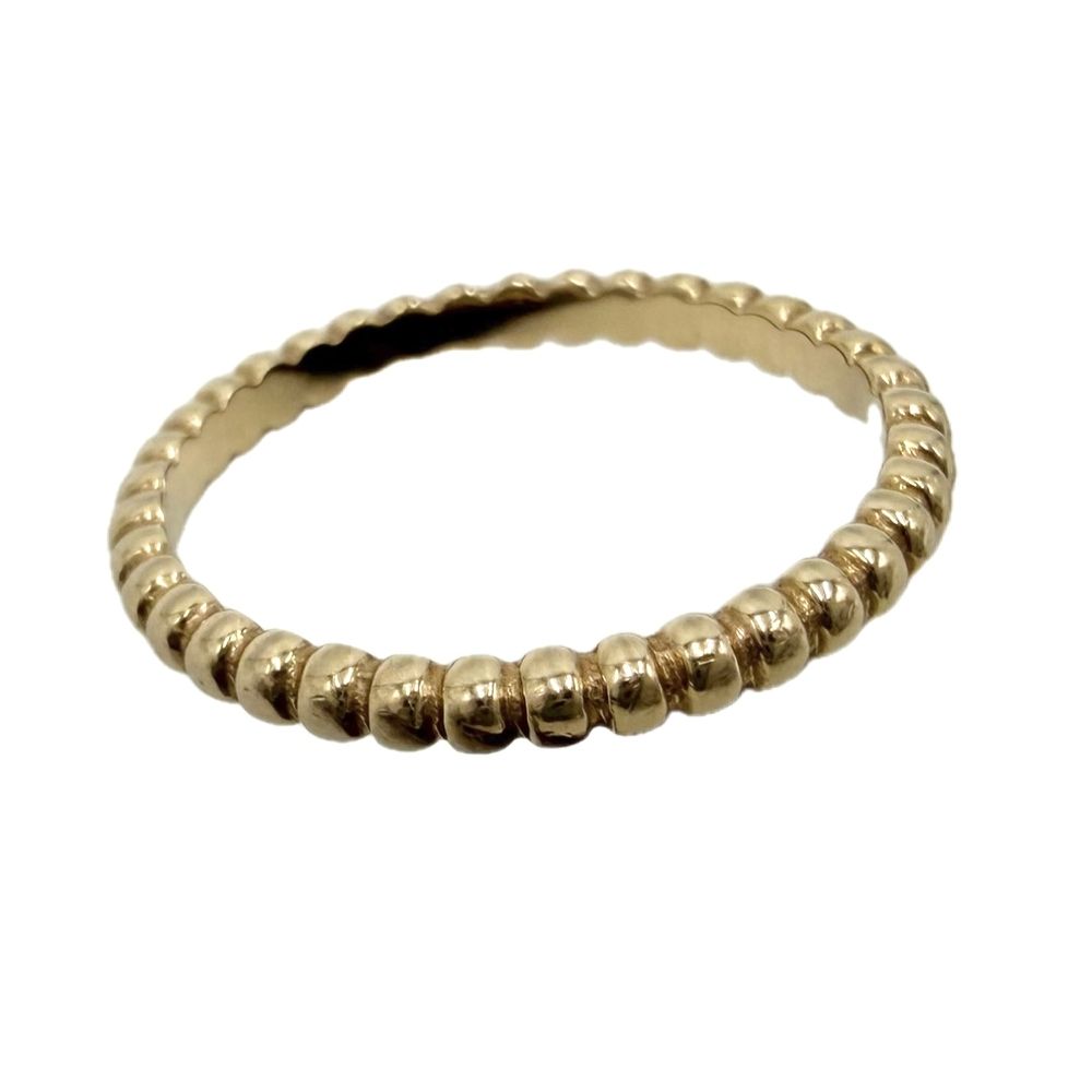 Van Cleef & Arpels Ring Perlee 18K Gold YG 54 Yellow No Vcarpjmg