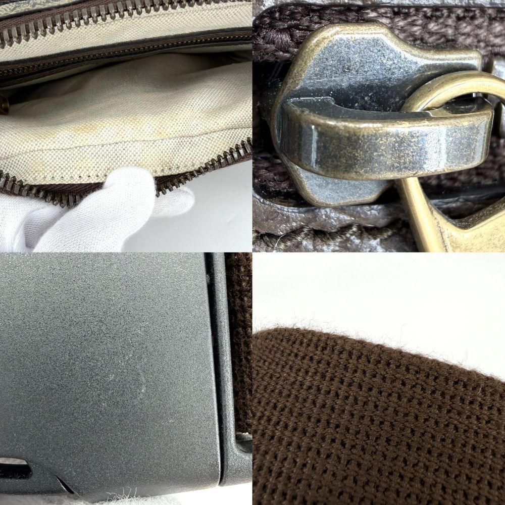 Gucci Belt Bag Ophidia Bag Sherry Line GG Supreme Canvas Leather Beige Brown — view 6