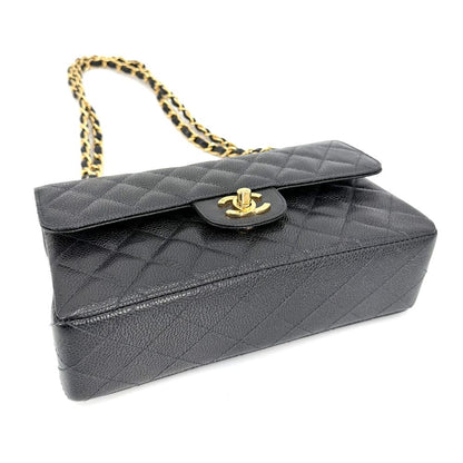 Chanel Shoulder Bag Quilted 23 Double Chain Flap Bag Crossbody CC Logo Turnlock — view 3