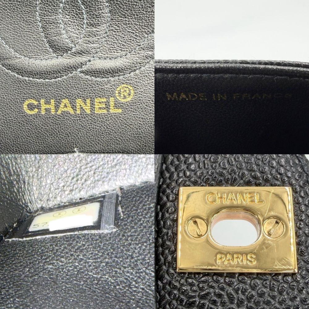 Chanel Shoulder Bag Quilted 23 Double Chain Flap Bag Crossbody CC Logo Turnlock — view 6