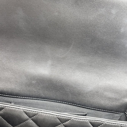 Chanel Shoulder Bag Quilted CC Logo Bag Crossbody Lambskin Black Gold — view 8