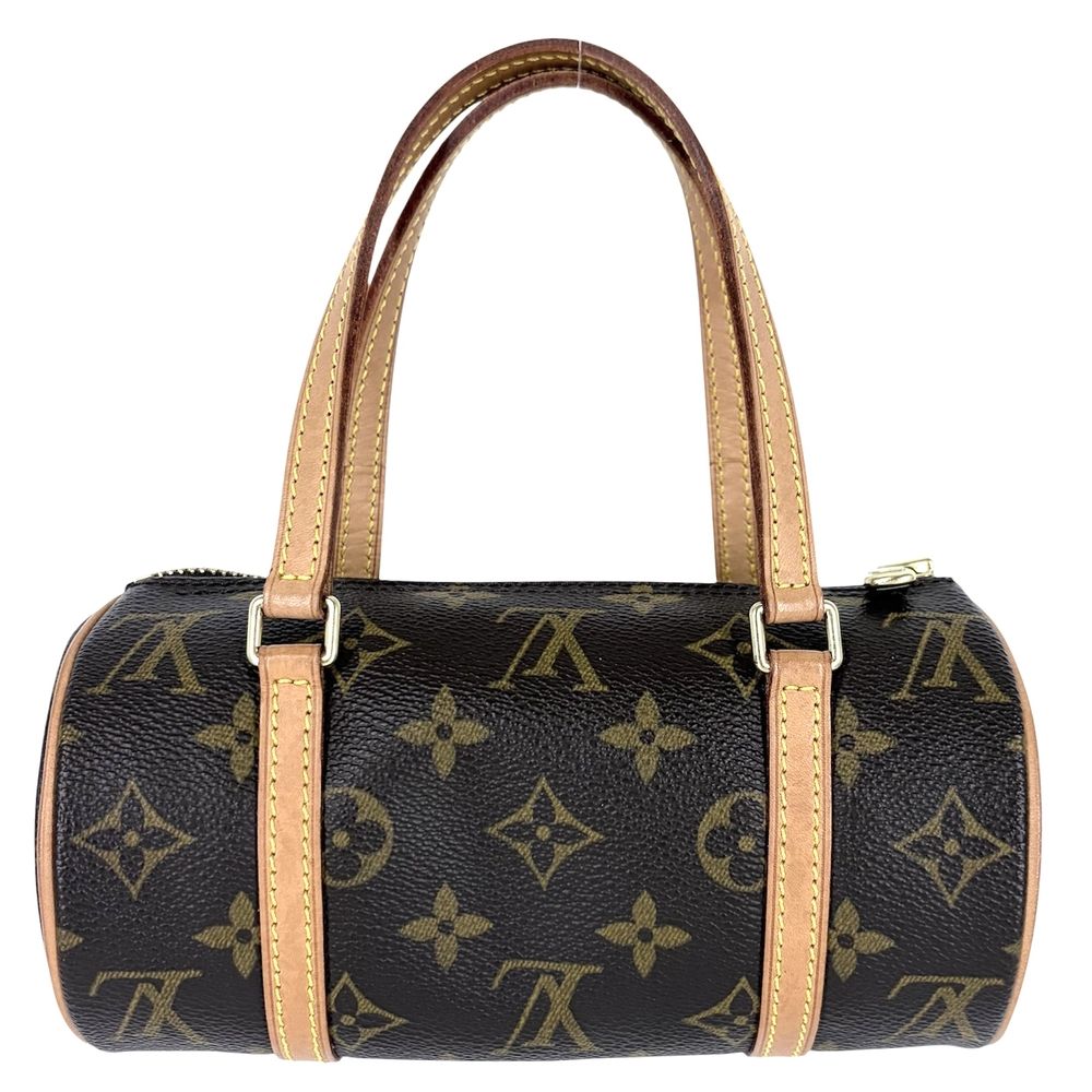 Louis Vuitton Handle Mini Papillon 19 Shoulder Bag M Monogram Canvas Brown Gold — view 2