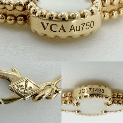 Van Cleef & Arpels Bracelet Vintage Alhambra Gold Mother of Pearl White — view 3