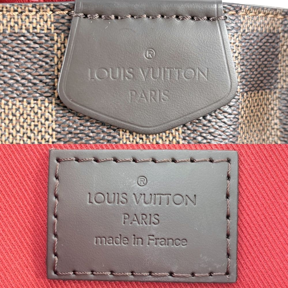 Louis Vuitton Handle Graceful PM Damier Ebene Gray PM One Brown Gold Handbag — view 5