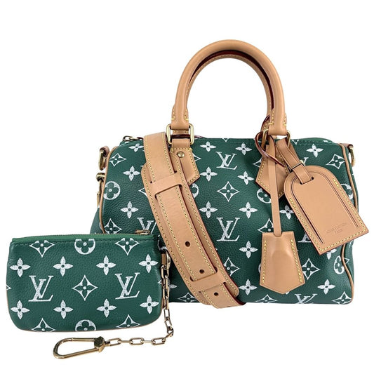 Louis Vuitton 2-Way Monogram Speedy P9 Bandouliere 25 Handle Shoulder Bag