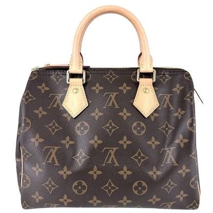 Louis Vuitton Handle Monogram Speedy 25 Mini Boston Bag Brown Gold — view 2