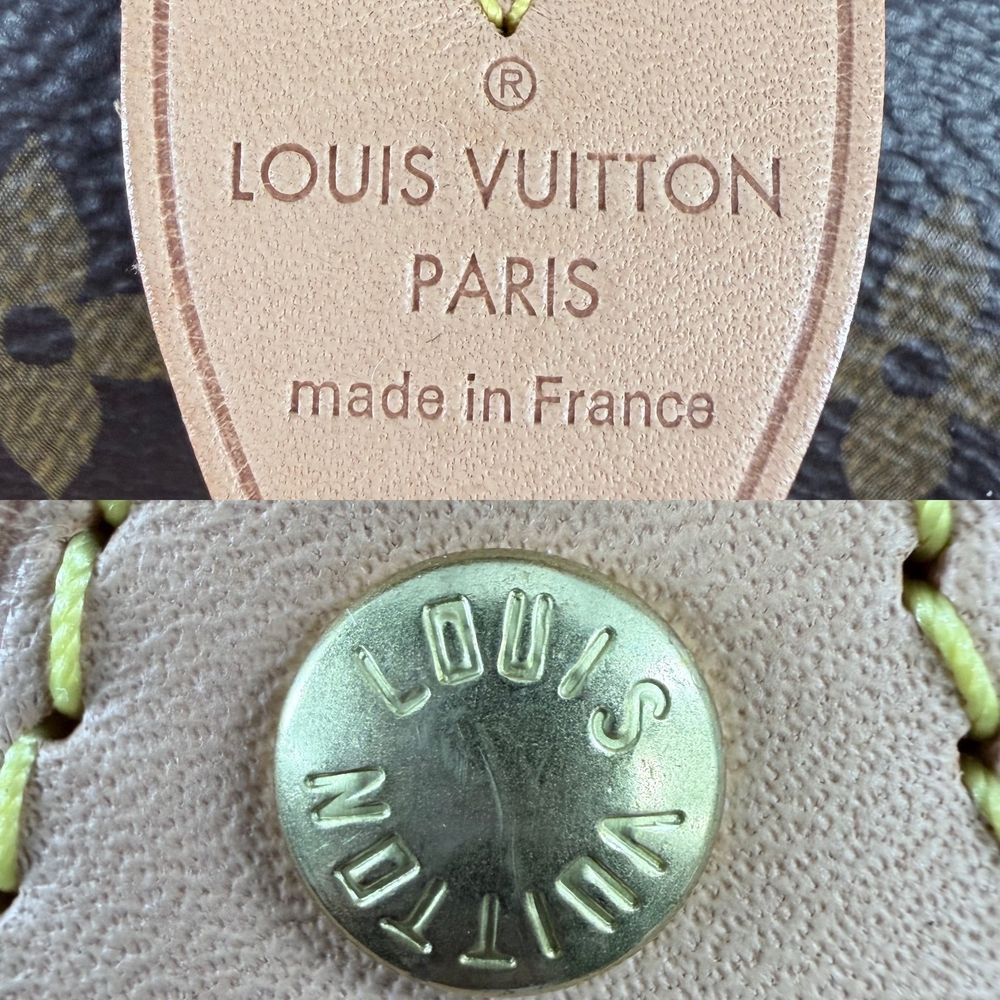 Louis Vuitton Handle Monogram Speedy 25 Mini Boston Bag Brown Gold — view 5
