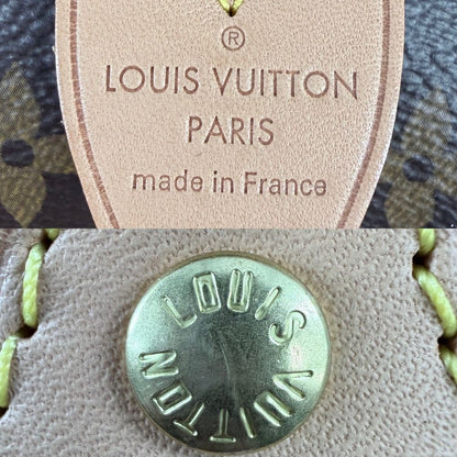 Louis Vuitton Handle Monogram Speedy 25 Mini Boston Bag Brown Gold — view 5