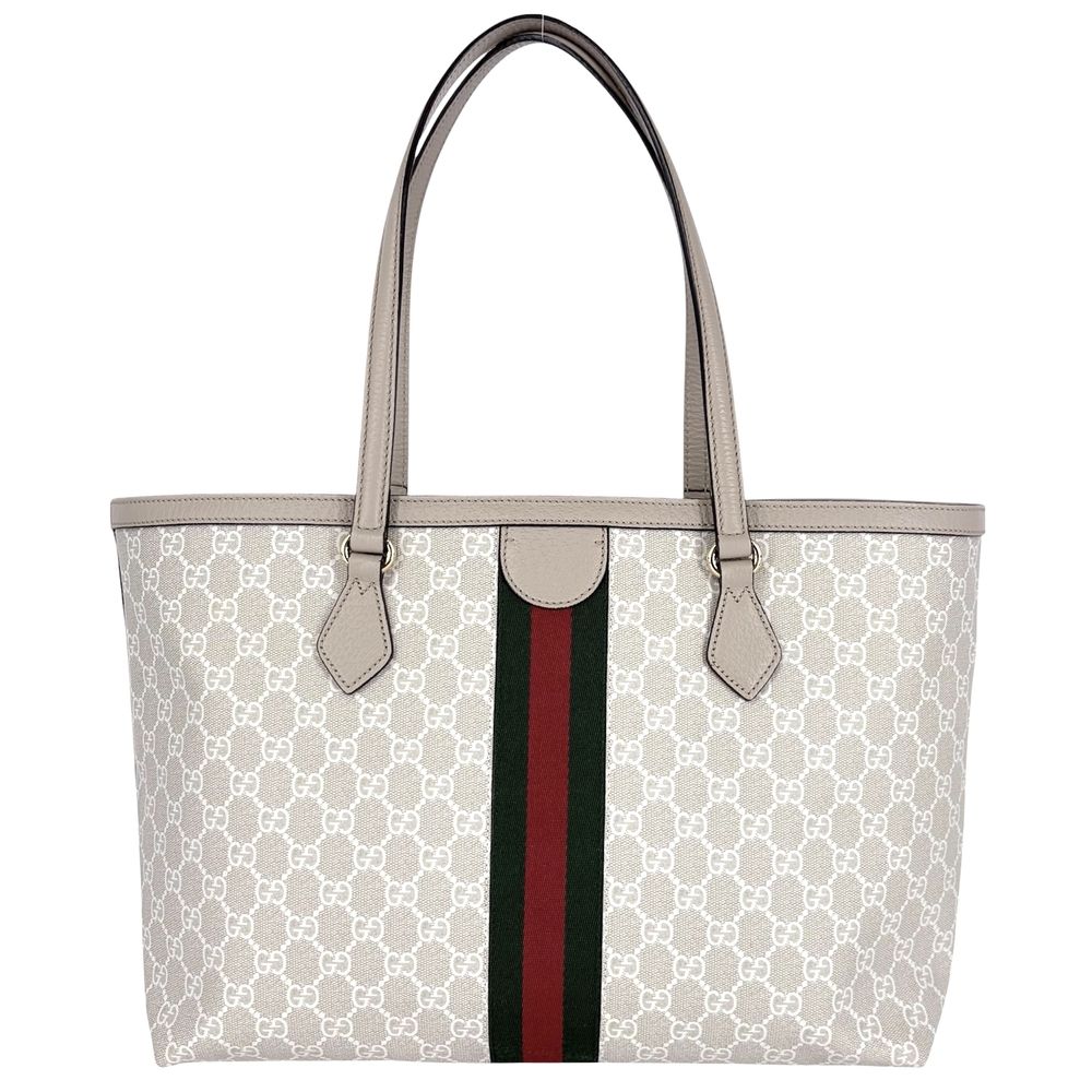 Gucci Handle Ophidia GG Large Tote Bag Shoulder Sherry Line Supreme Canvas — view 2