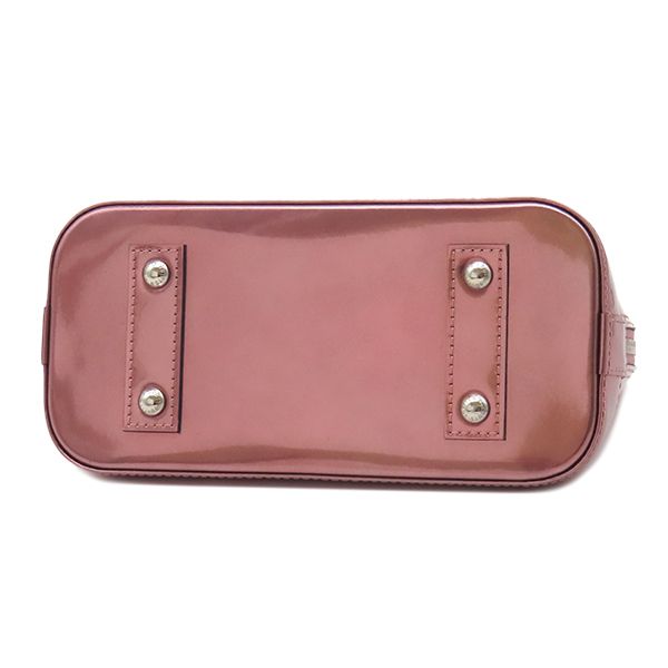 Louis Vuitton 2-Way Bag Alma BB Monogram Vernis Pink Black Silver Metallic — view 3
