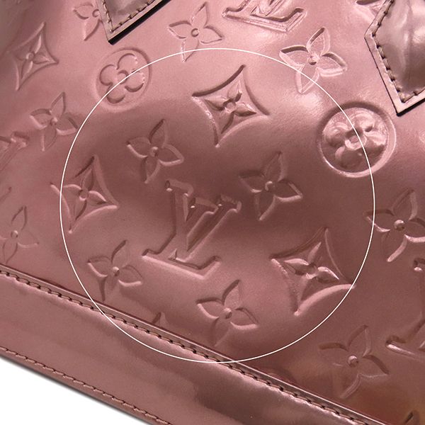Louis Vuitton 2-Way Bag Alma BB Monogram Vernis Pink Black Silver Metallic — view 7