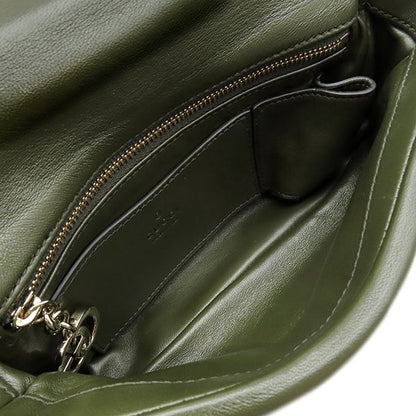 Gucci 2-Way Bag GG Milano Top Handle Bag Leather Khaki Champagne Gold Green — view 7