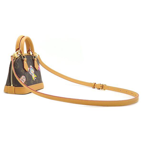 Louis Vuitton Shoulder Bag Nano Alma Monogram Canvas Candyred Gold Vivienne — view 2