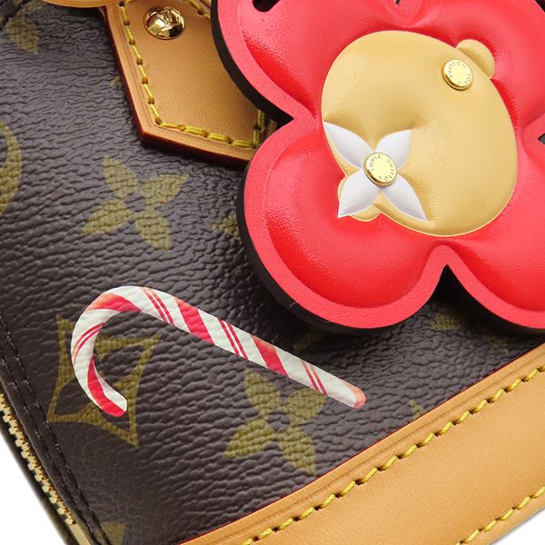 Louis Vuitton Shoulder Bag Nano Alma Monogram Canvas Candyred Gold Vivienne — view 5