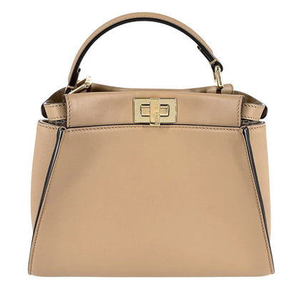 Fendi 2-Way Mini Peekaboo Handle Shoulder Bag Crossbody Small with Scarf — view 2