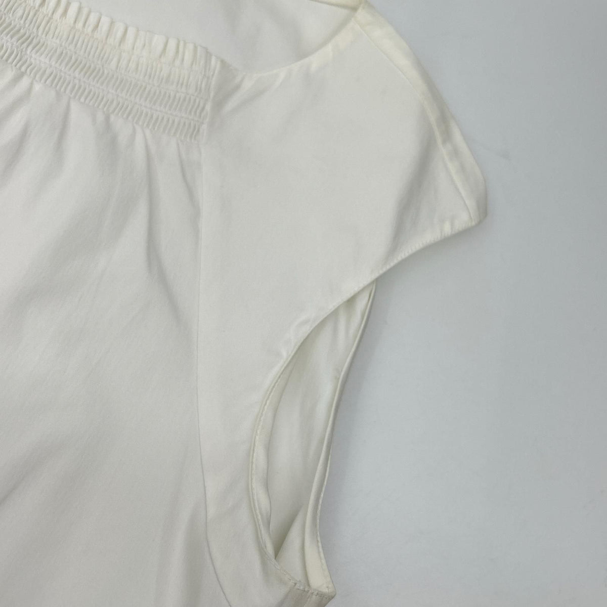 Prada White Boat Neck Rib Blouse 38 — view 7