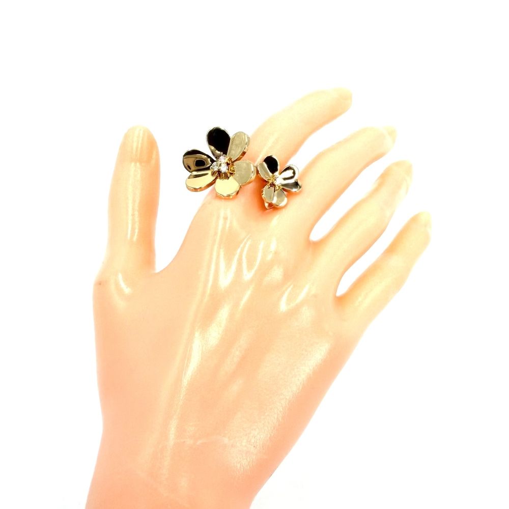 Van Cleef & Arpels Ring Frivole Entre les Doigts 53 Gold Diamond — view 2