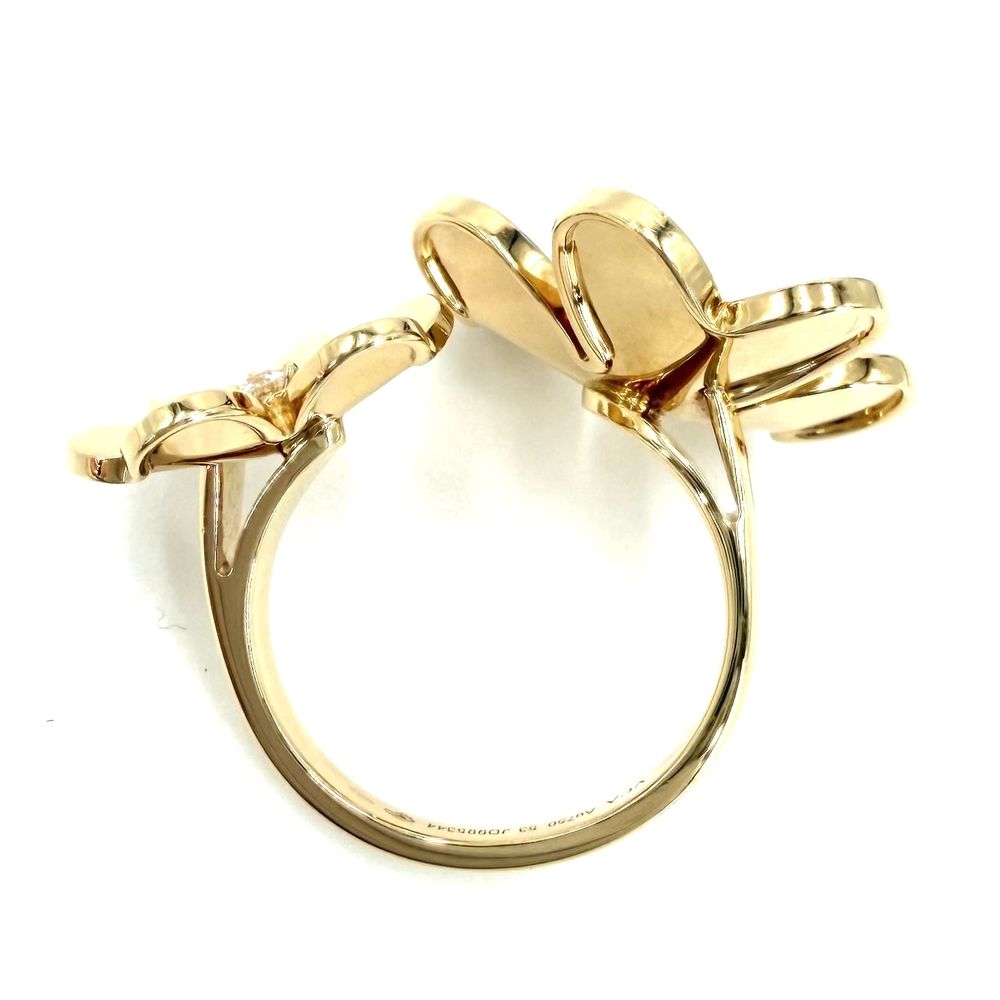 Van Cleef & Arpels Ring Frivole Entre les Doigts 53 Gold Diamond — view 6
