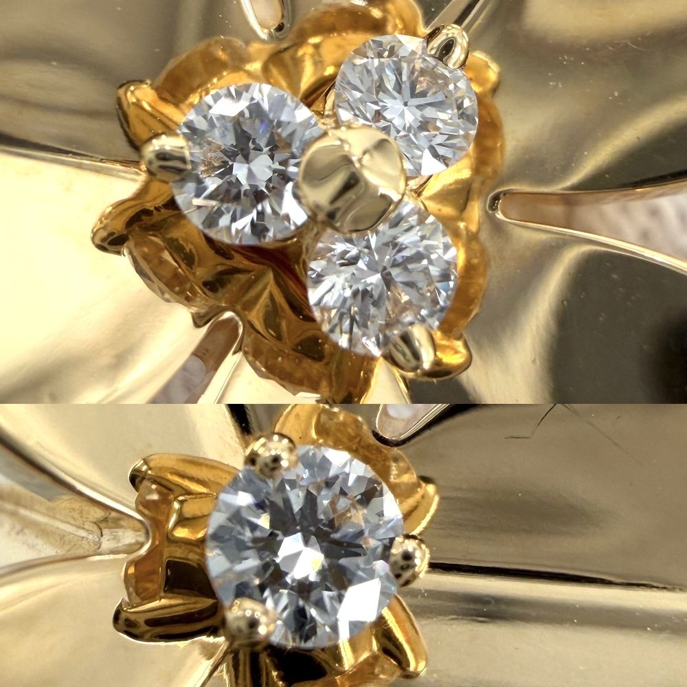 Van Cleef & Arpels Ring Frivole Entre les Doigts 53 Gold Diamond — view 3