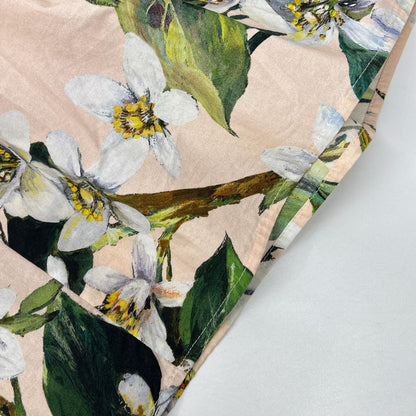 Dolce & Gabbana Beige Flower Print Pleated Skirt 38 — view 8