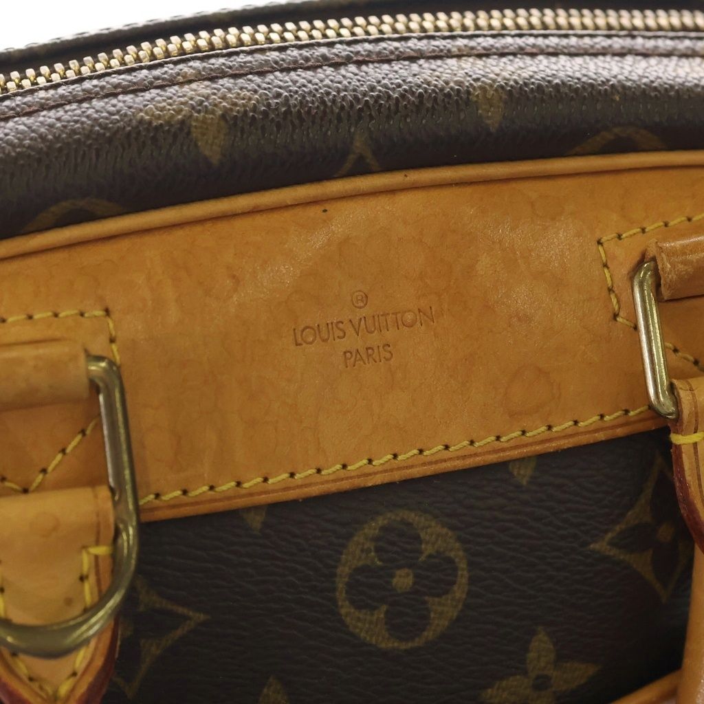 Louis Vuitton Monogram Trouville Leather Handle Brown Handbag — view 7
