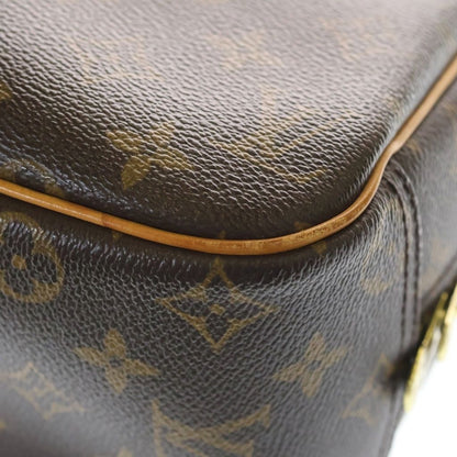 Louis Vuitton Monogram Trouville Leather Handle Brown Handbag — view 6