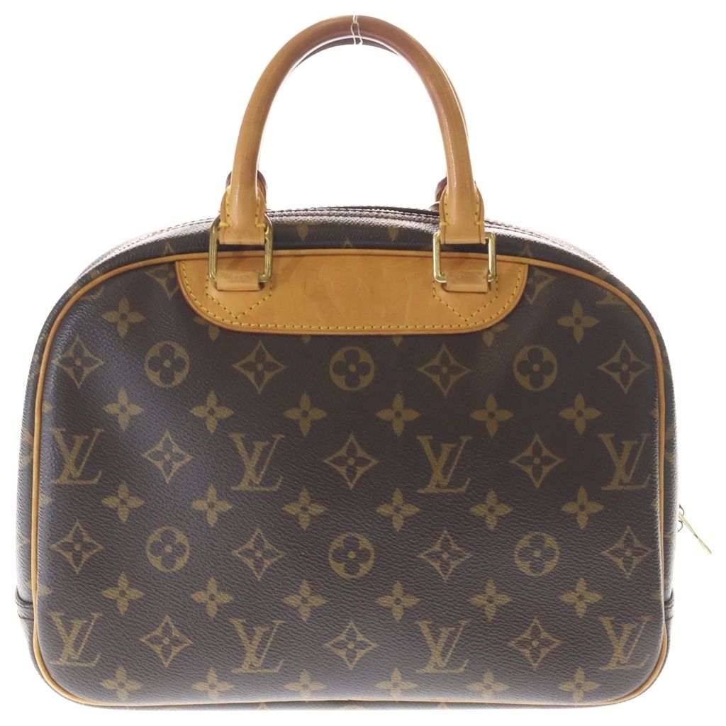 Louis Vuitton Monogram Trouville Leather Handle Brown Handbag — view 2