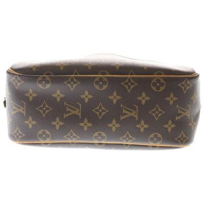Louis Vuitton Monogram Trouville Leather Handle Brown Handbag — view 4
