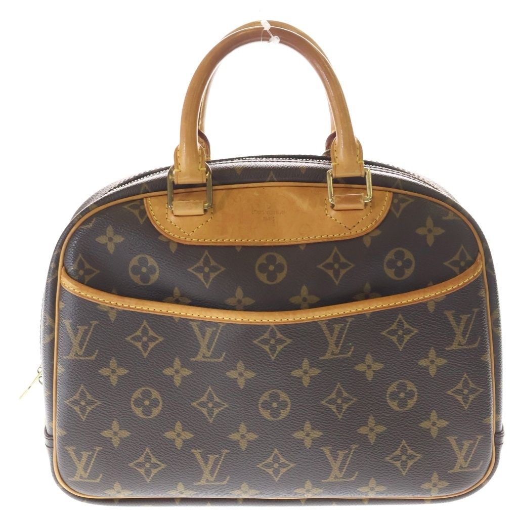 Louis Vuitton Monogram Trouville Leather Handle Brown Handbag
