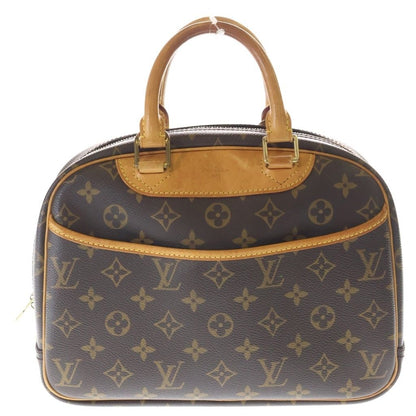 Louis Vuitton Monogram Trouville Leather Handle Brown Handbag