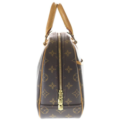 Louis Vuitton Monogram Trouville Leather Handle Brown Handbag — view 3